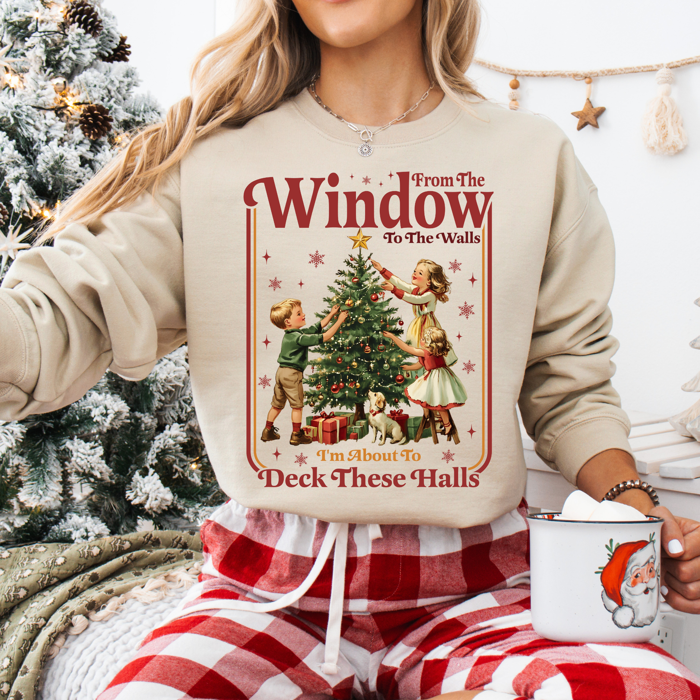 Deck These Halls Sand Sweatshirt