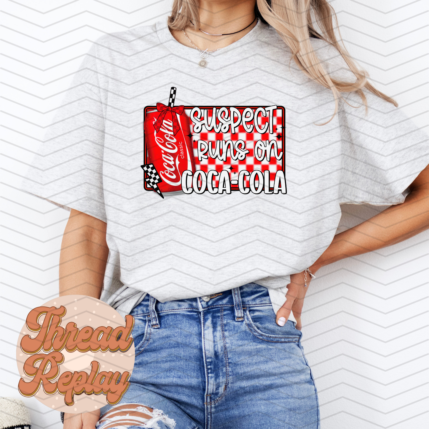Suspect Runs on CK Shirt