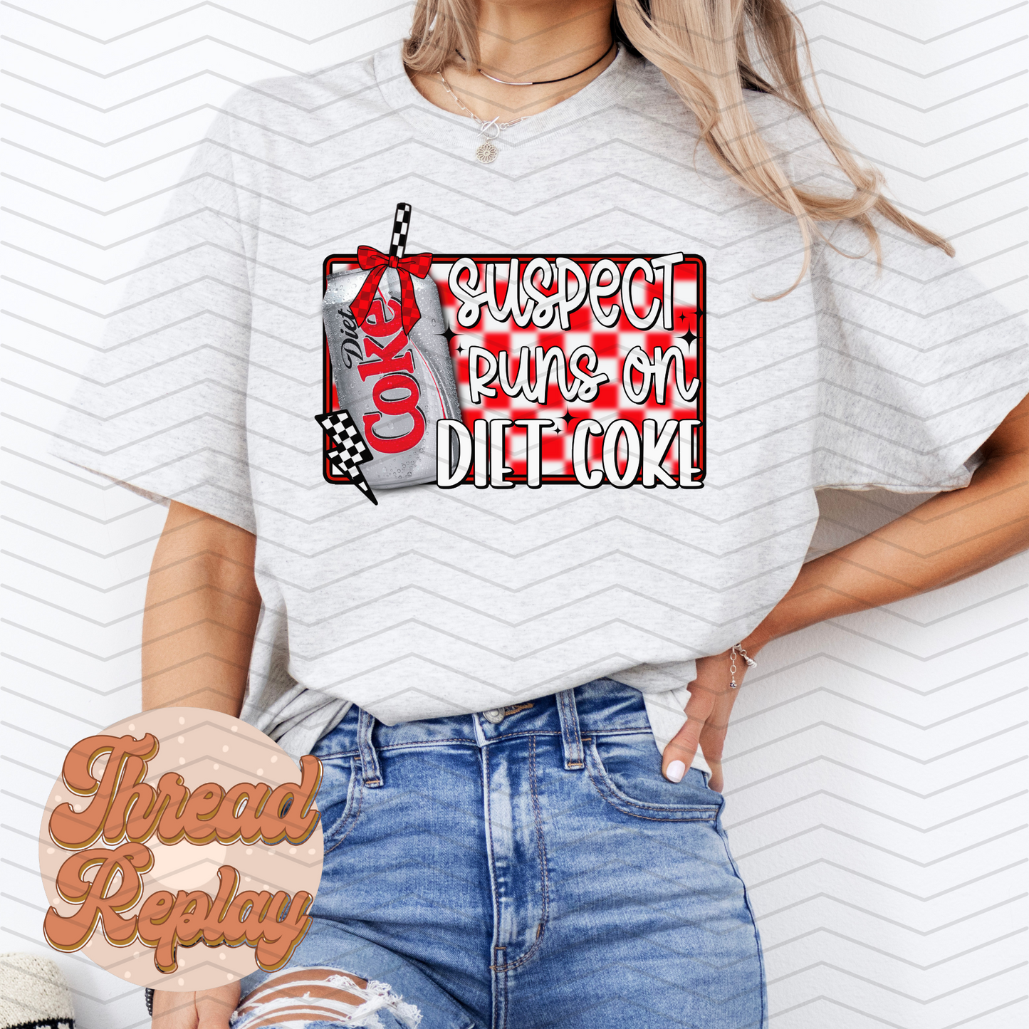 Suspect Runs on Diet CK Shirt