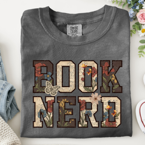 Comfort Color - Book Nerd Tee