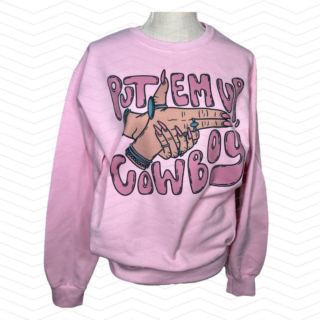 Put ‘Em Up Cowboy Uniset Fit Crewneck Sweatshirt