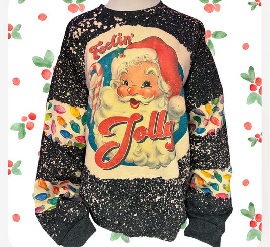 Feeling Jolly Bleached Sweatshirt