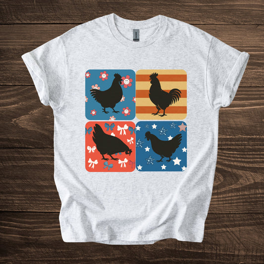 Patriotic Chicken Tee