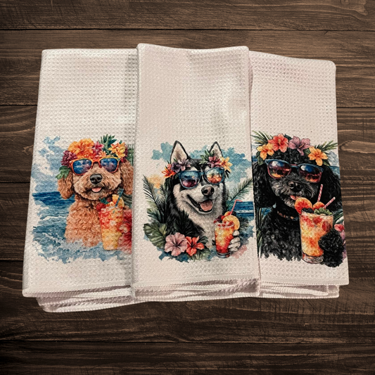 Custom Summer Dog Towels