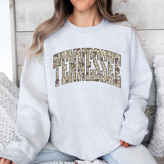 Camo Varsity Tennessee Sweatshirt