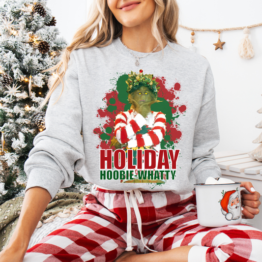 Holiday Hoobie Whatie Sweatshirt or Short Sleeve