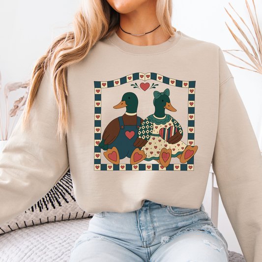 Vintage Mallard Duck Sweatshirt / Short Sleeve Tee