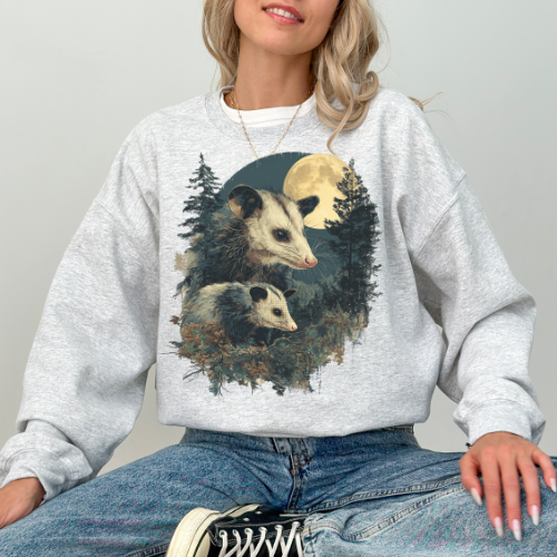Two Possum Moon Sweatshirt or Short Sleeve