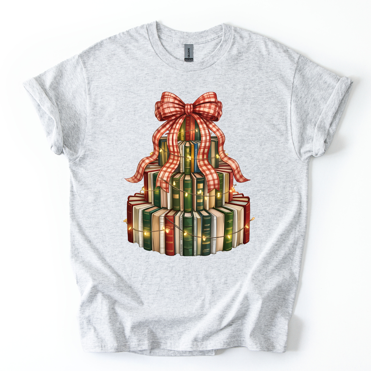 Book Tree Christmas Sweatshirt or Short Sleeve